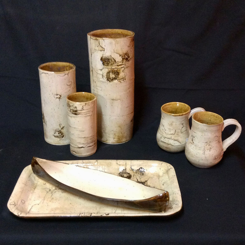 Birch bark selection