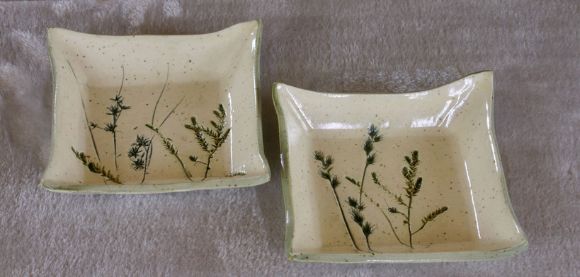 Tiny square dishes