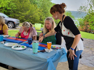 A Splash of Color Art Parties Art School Eureka Springs Arkansas Art Classes Painting with a Twist