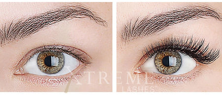 Wimpernverlängerung-vorher-nachher La Creme Cosmetics Winterthur