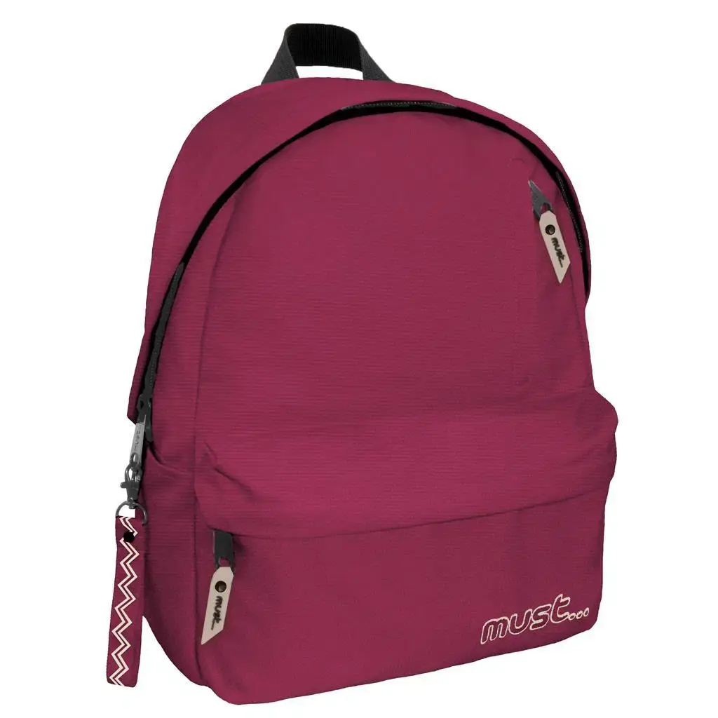 SAC À DOS MUST MONOCHROME PLUS 3 COMP RPET MUST BORDEAU 584951