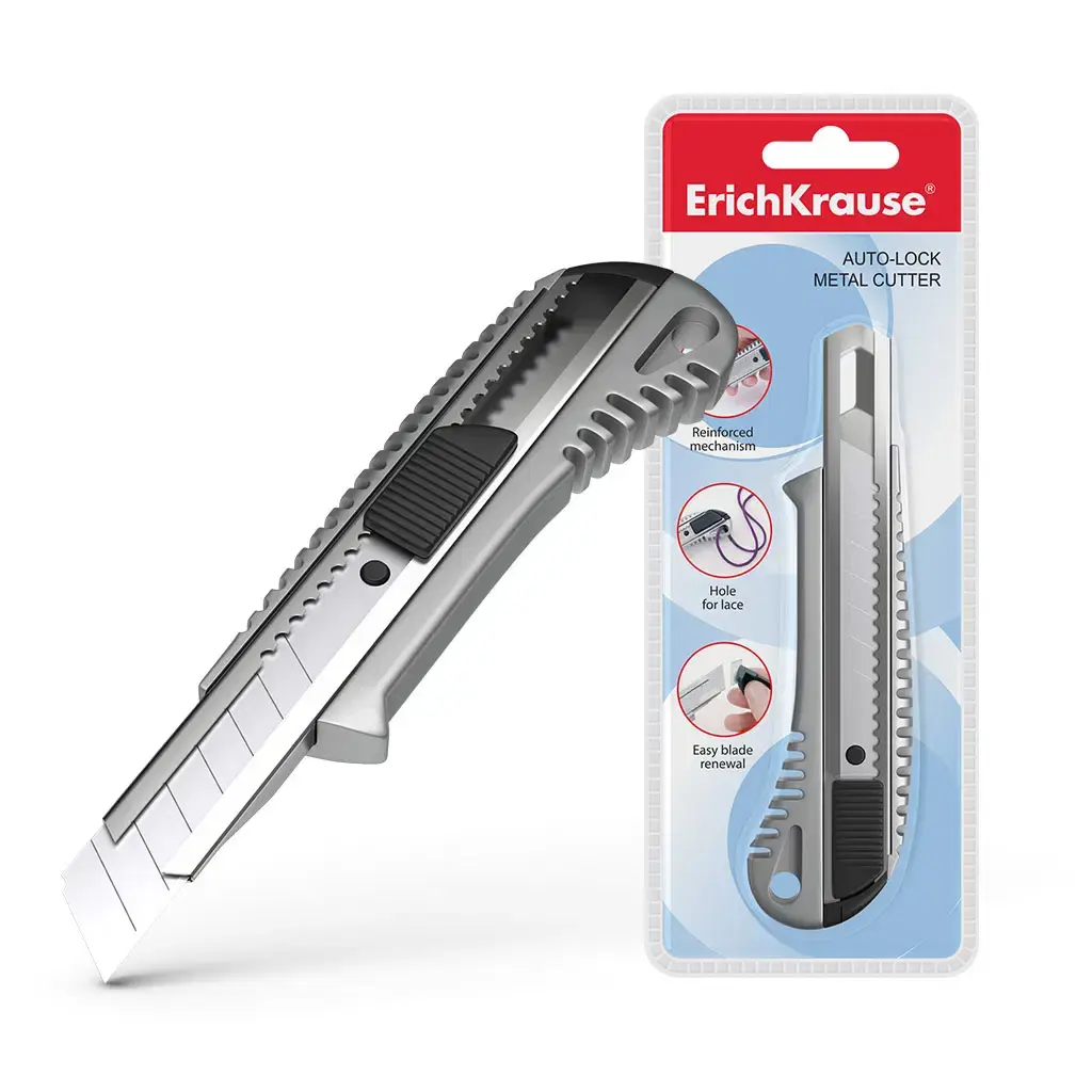 CUTTER METALIQUE AUTO LOCK 18MM EK-19158