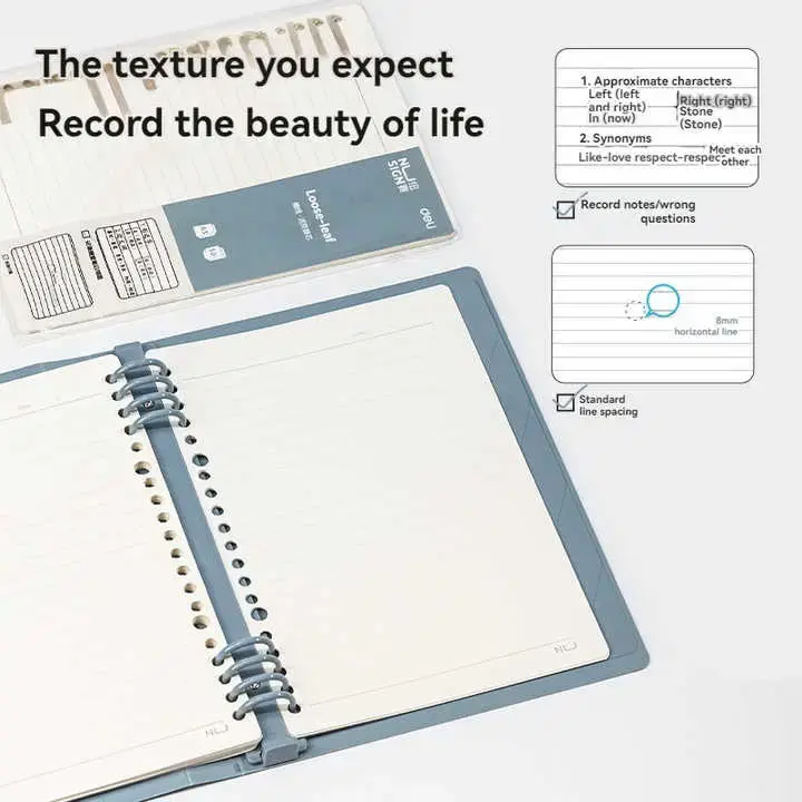 الصورة المصغرة: FEUILLES MOBILE POUR NOTE BOOK NUSIGN A5 50F 80G