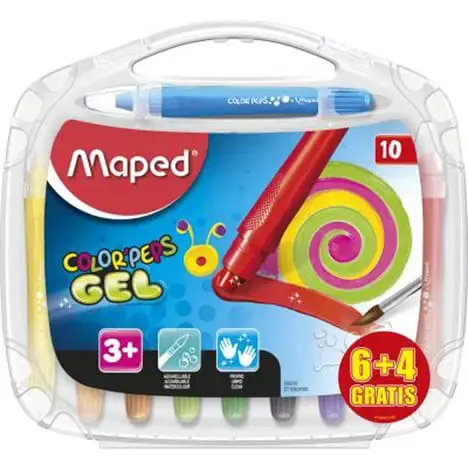 GEL CRAYON BOITE 6+4 MAPED