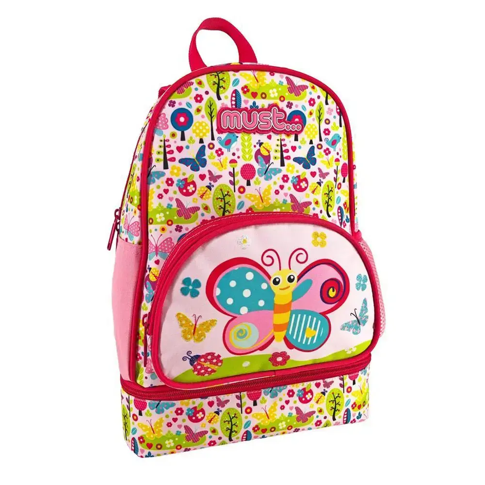 SAC A DOS MUST WITH ISOTHERMAL LUNCH CASE CUTE BUTTERFLY 585604