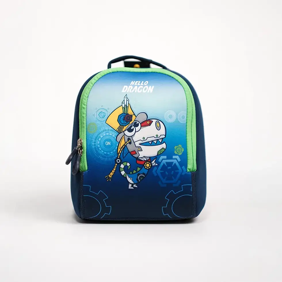 Miniature : SAC A DOS ERGONOMIQUE HELLO DRAGON BLEU REF NPB21059S-B