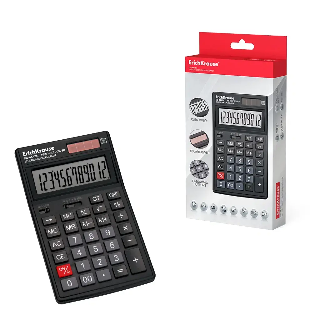 CALCULATRICE 12 CHIFFRES DC-4412N EK-54412