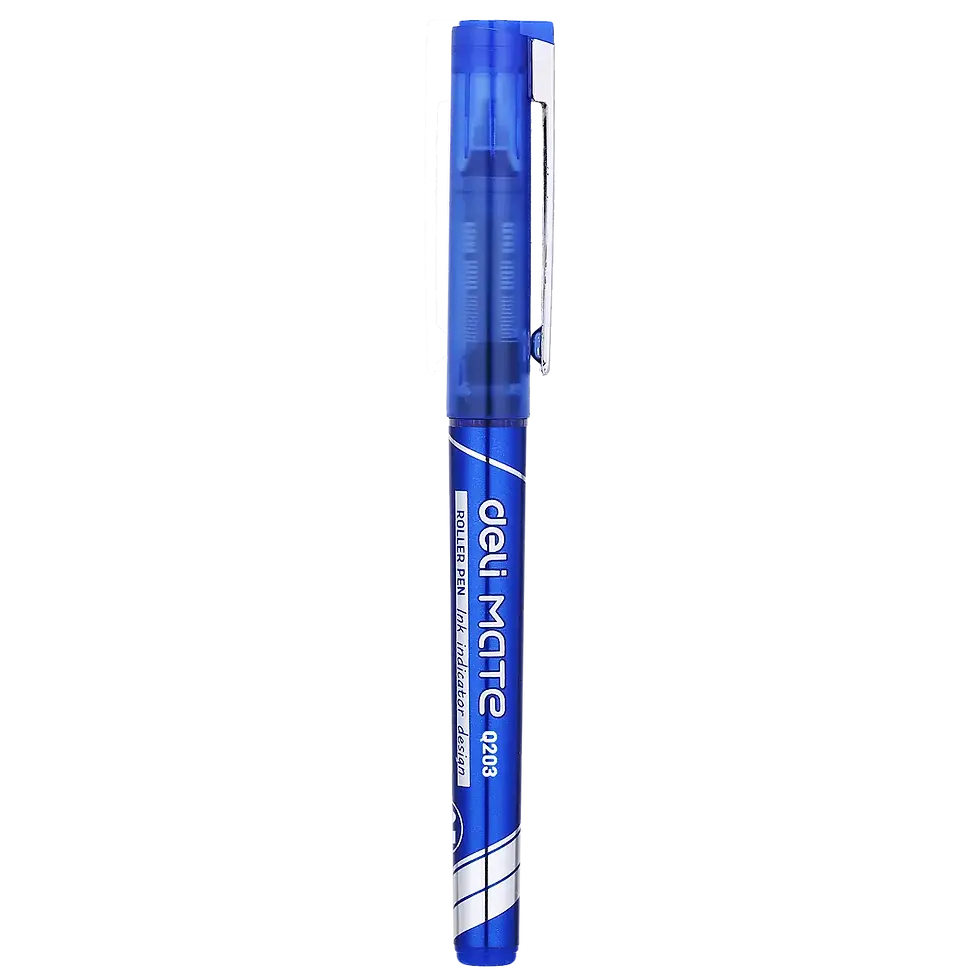 الصورة المصغرة: STYLO ROLLER 0.7MM BLEU[BOITE DE12]MATE DELI REF Q20330