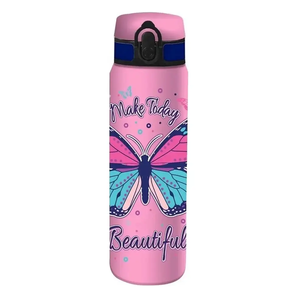 Thumbnail: GOURDE STAINLESS STEEL 600ML 7X23 MUST 4 DESIGNS 585683