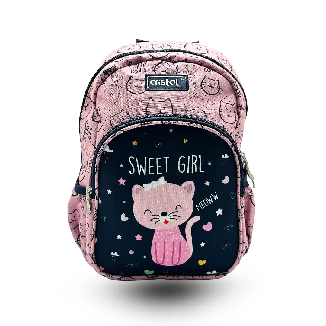 SAC A DOS SCOLAIRE 2 COMP DIFF MOTIFS 1305 CRISTAL REF CR-3416