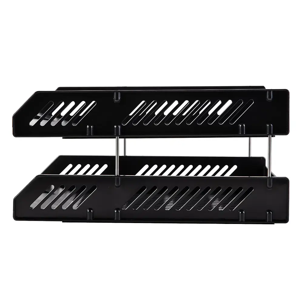 Miniature : TRIEURE DE DOSSIER EN PLASTIQUE 2POSITION NOIR DELI 9208