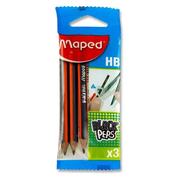 CRAYON GRAPHITE MINI X3 S-BLISTER MAPED 850211