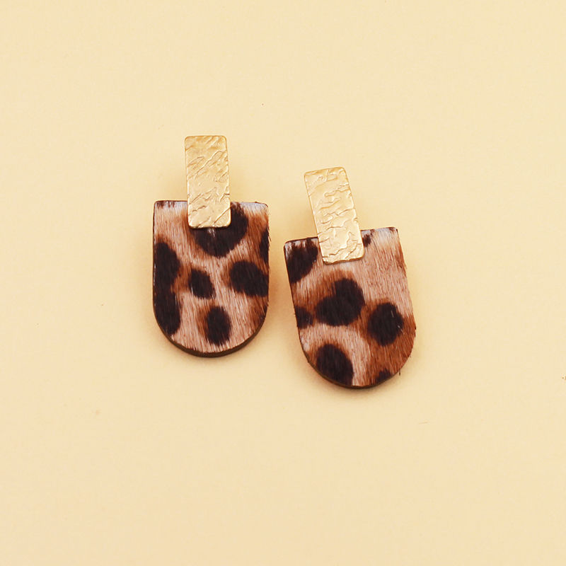 Boucles d'oreilles Ice cream Léopard