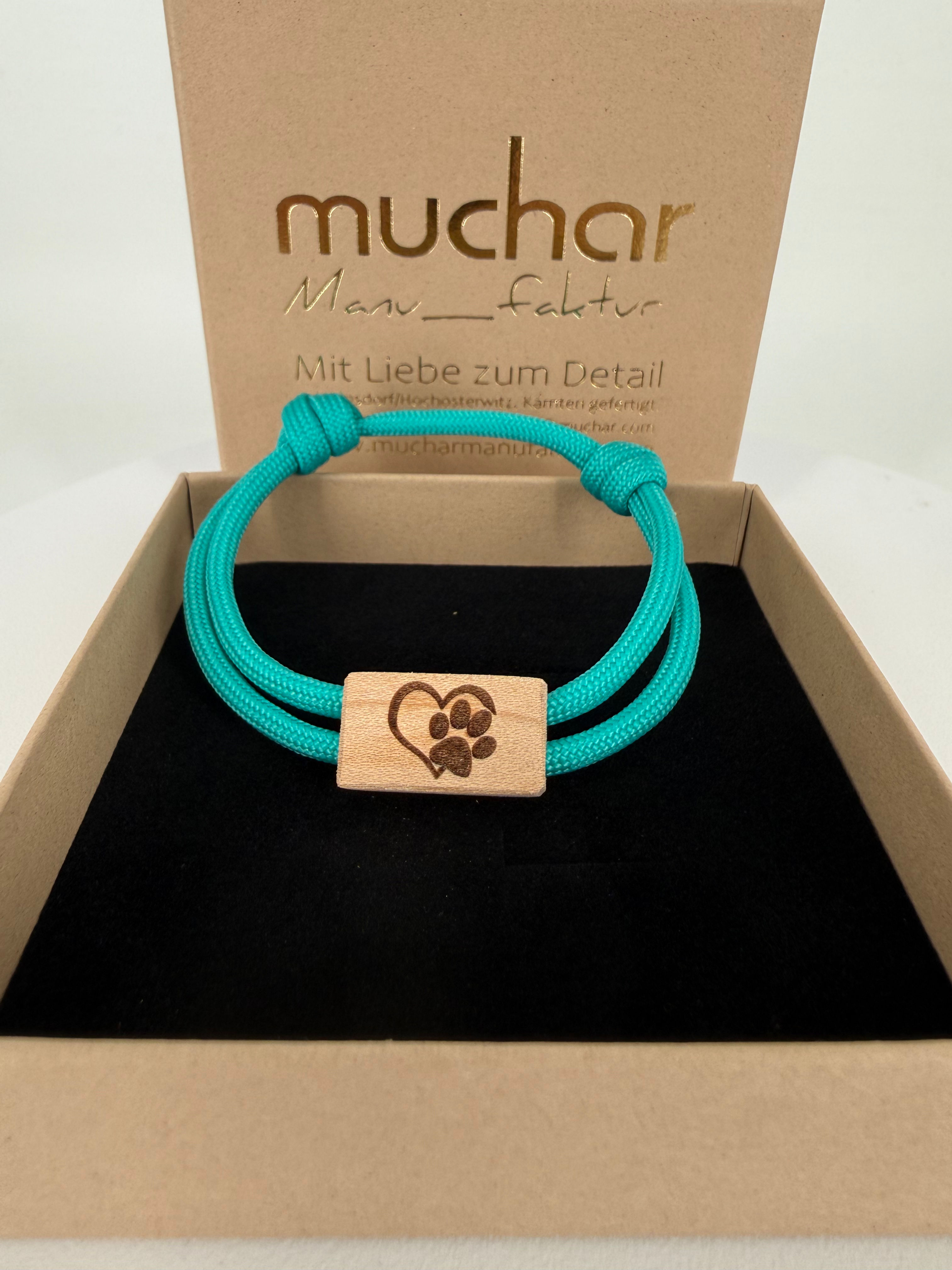 Armband "Herz mit Tierpfote"
