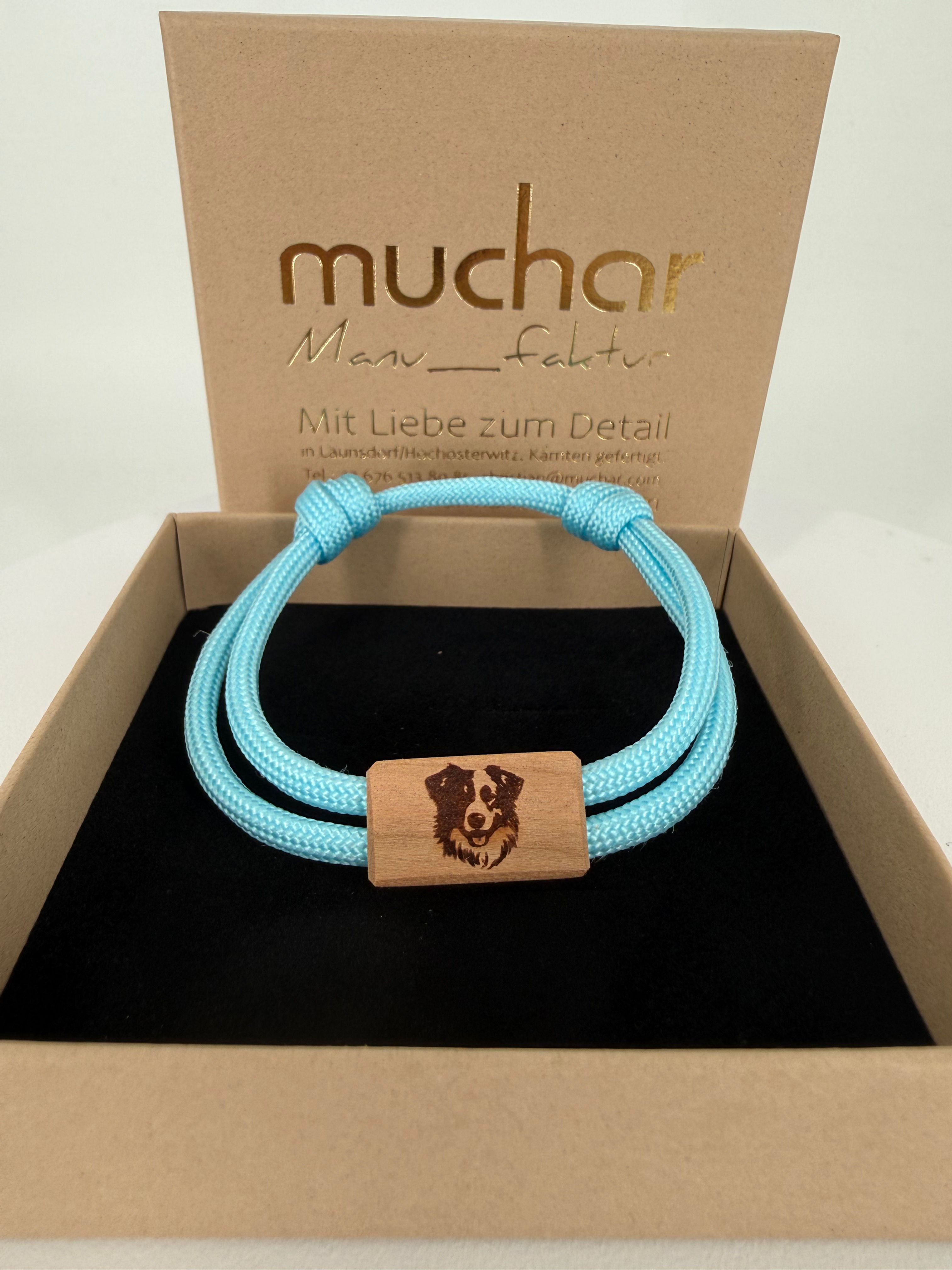 Armband "Hundekopf Aussi - Australian Shepherd"