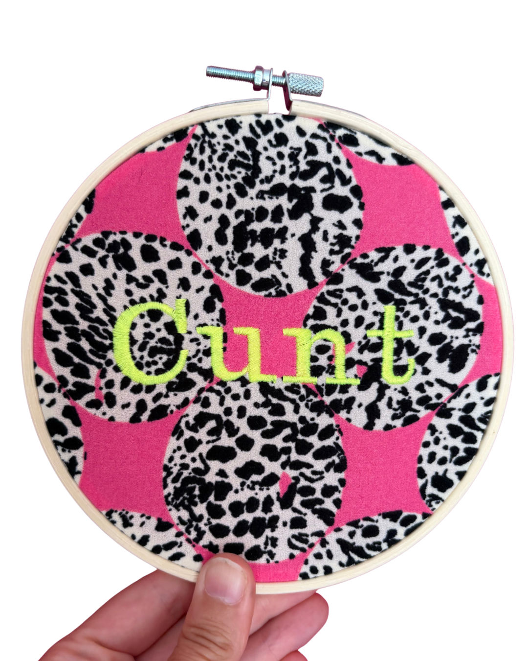 Cunt 6" Embroidery Gallery Wall Art