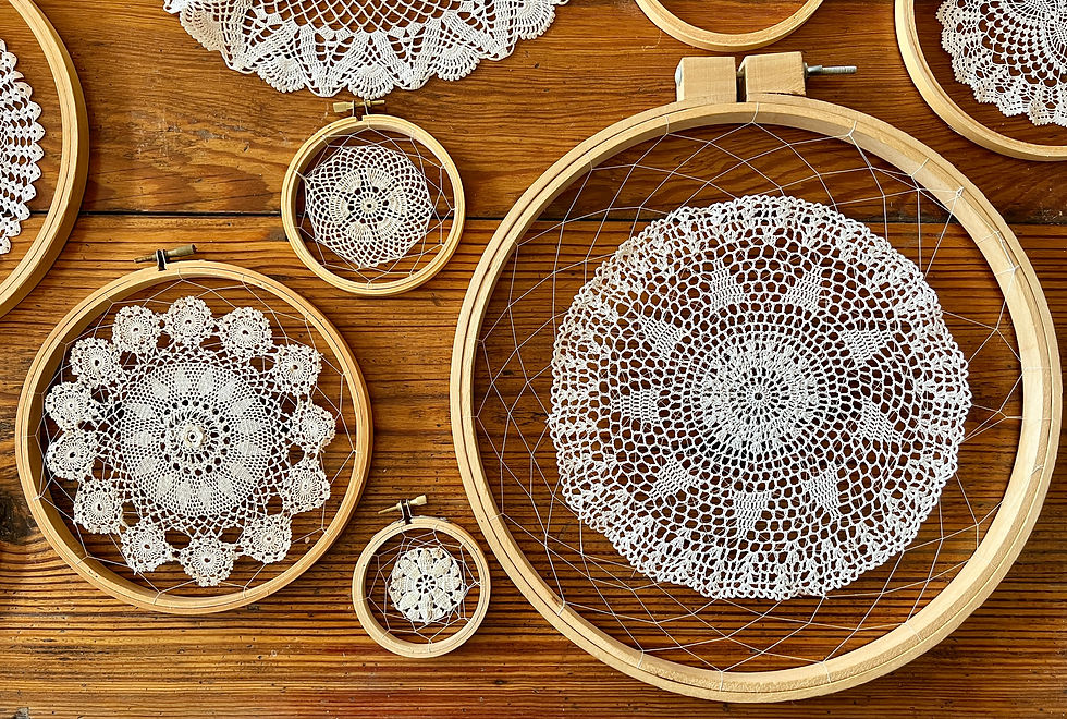 In Process - Vintage Doilies
