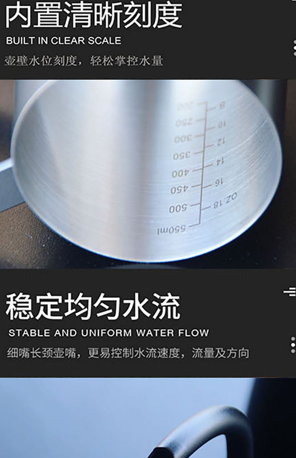 縮圖：CL10018-b 實木手柄手沖壺600ml+溫度計