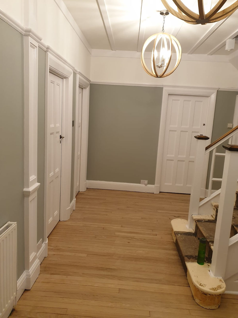 Freshly painted wall