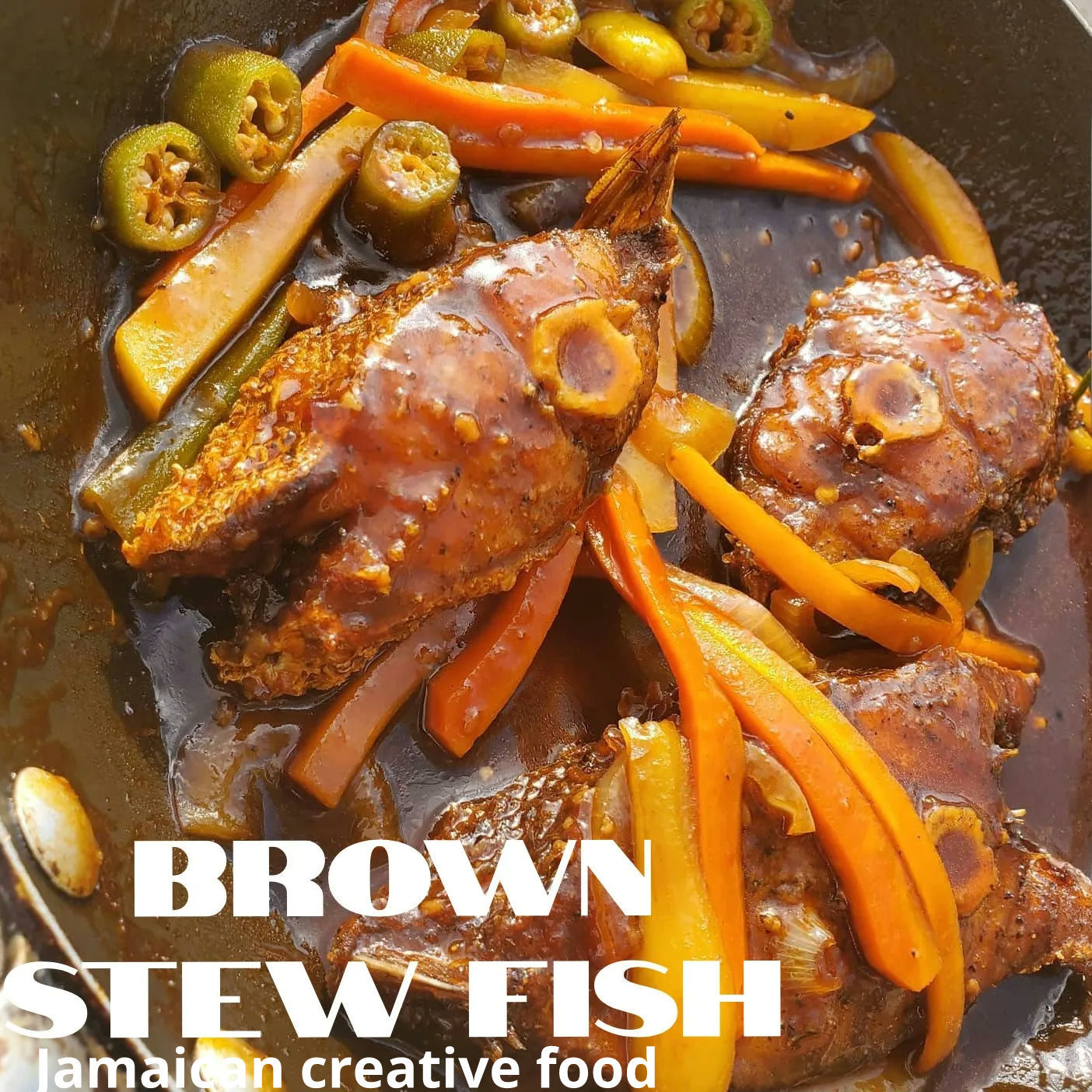 Brown stew fish