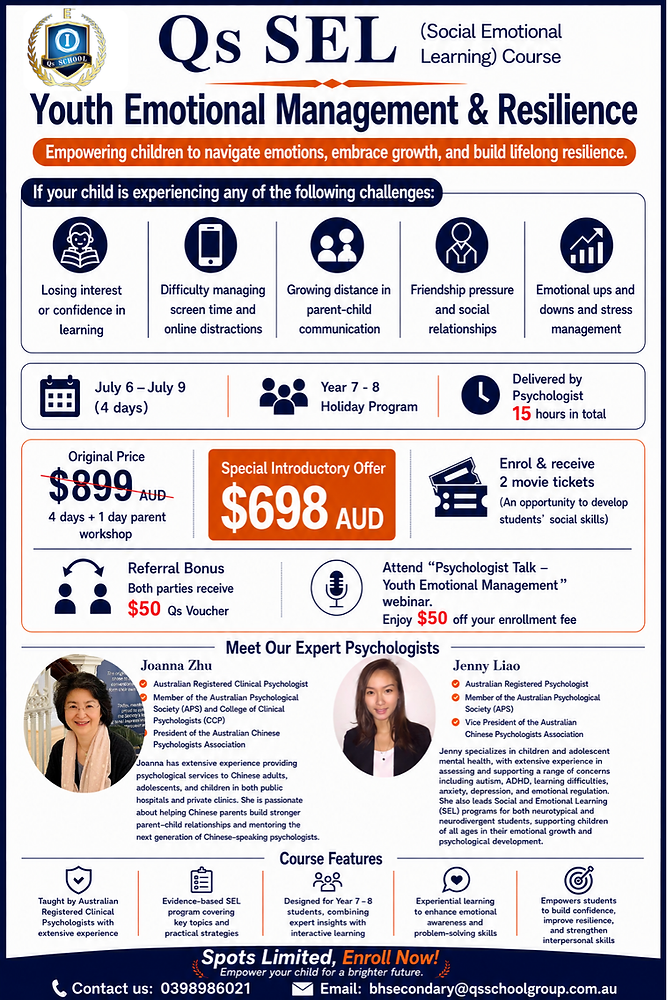 Image Rrrr Sel Program Qs SEL Holiday Program (for Y7-8): Youth Emotional Management and ...