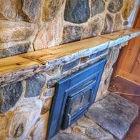 Live Edge Pine Mantle