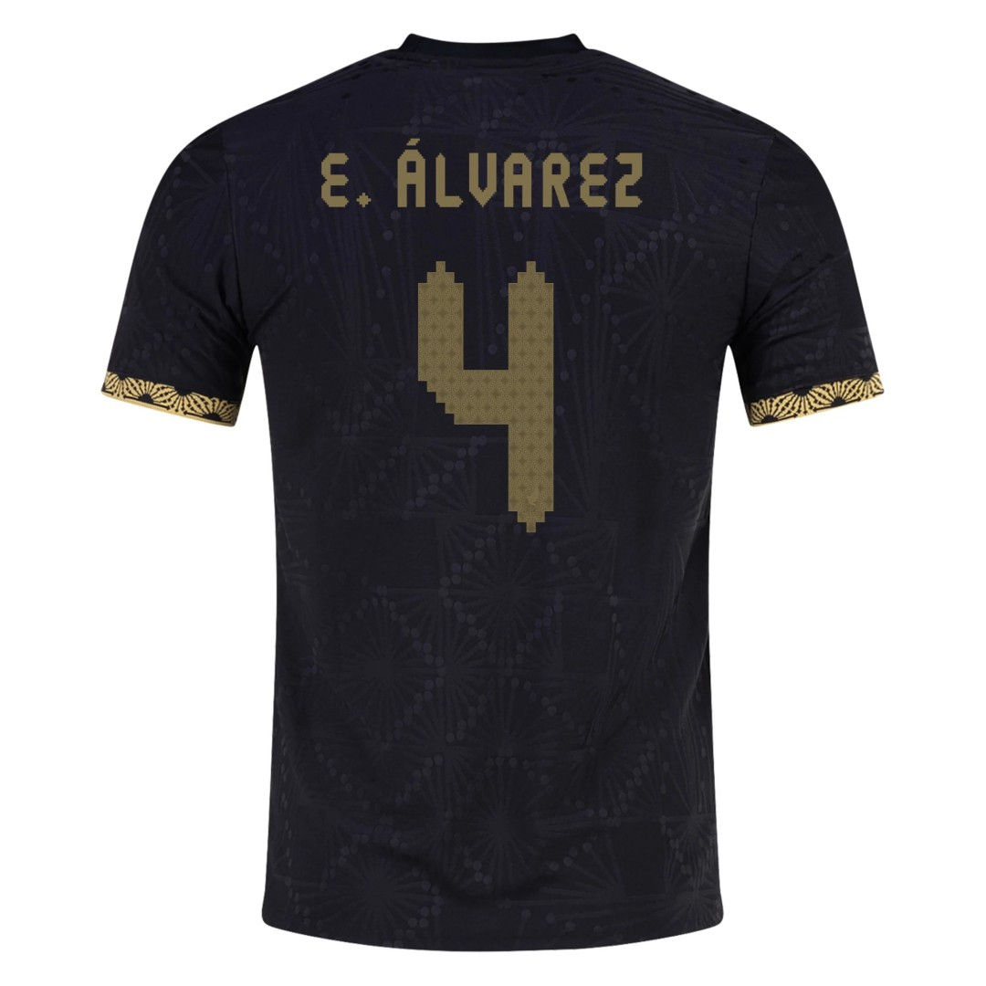 E. ÁLVAREZ #4   Mexico Third Jersey Gold 2025