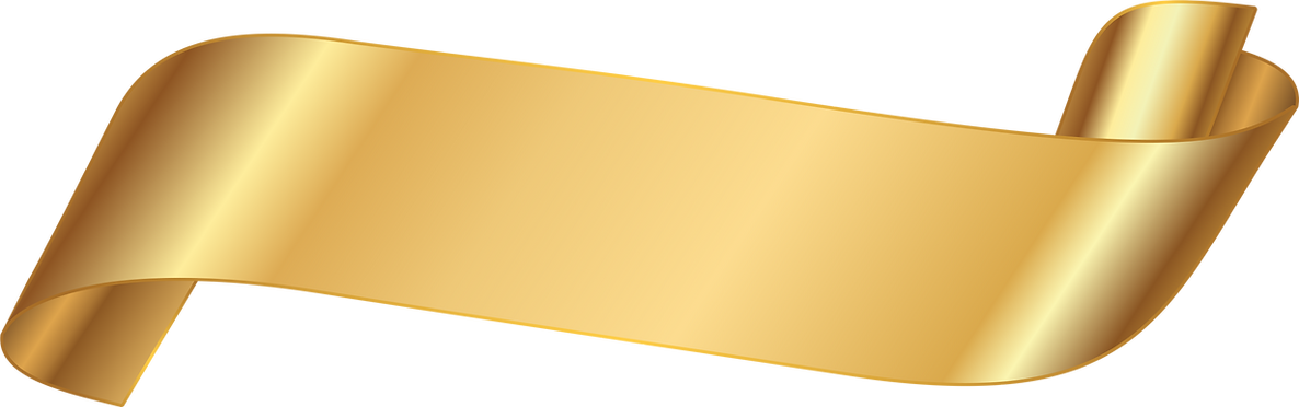 Gold satin ribbon