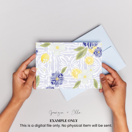 Thumbnail: Amalfi Coast Flowers - Seamless Pattern