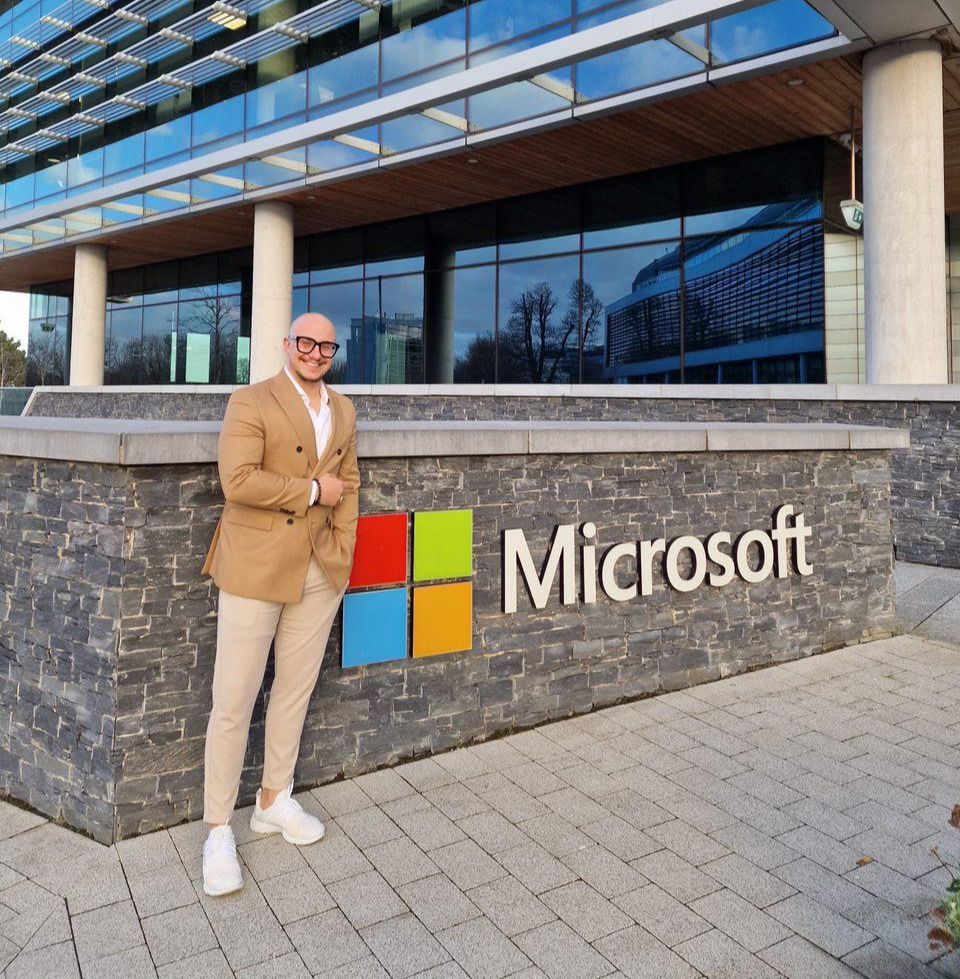 Fabio bei Microsoft HQ in Dublin