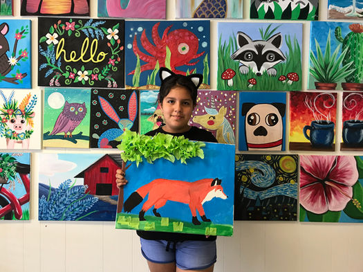 Kid at Art Camp