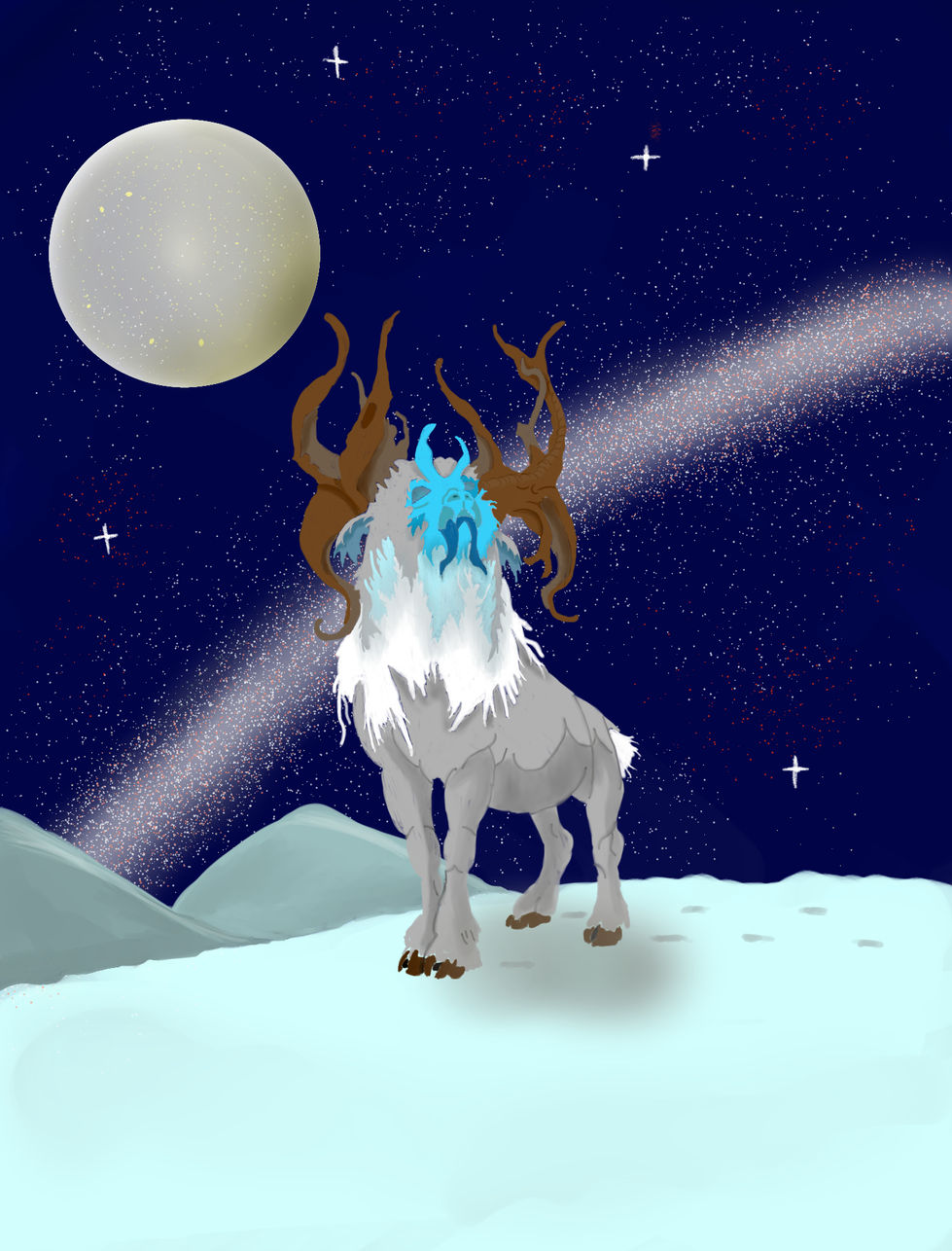 cerf des neiges