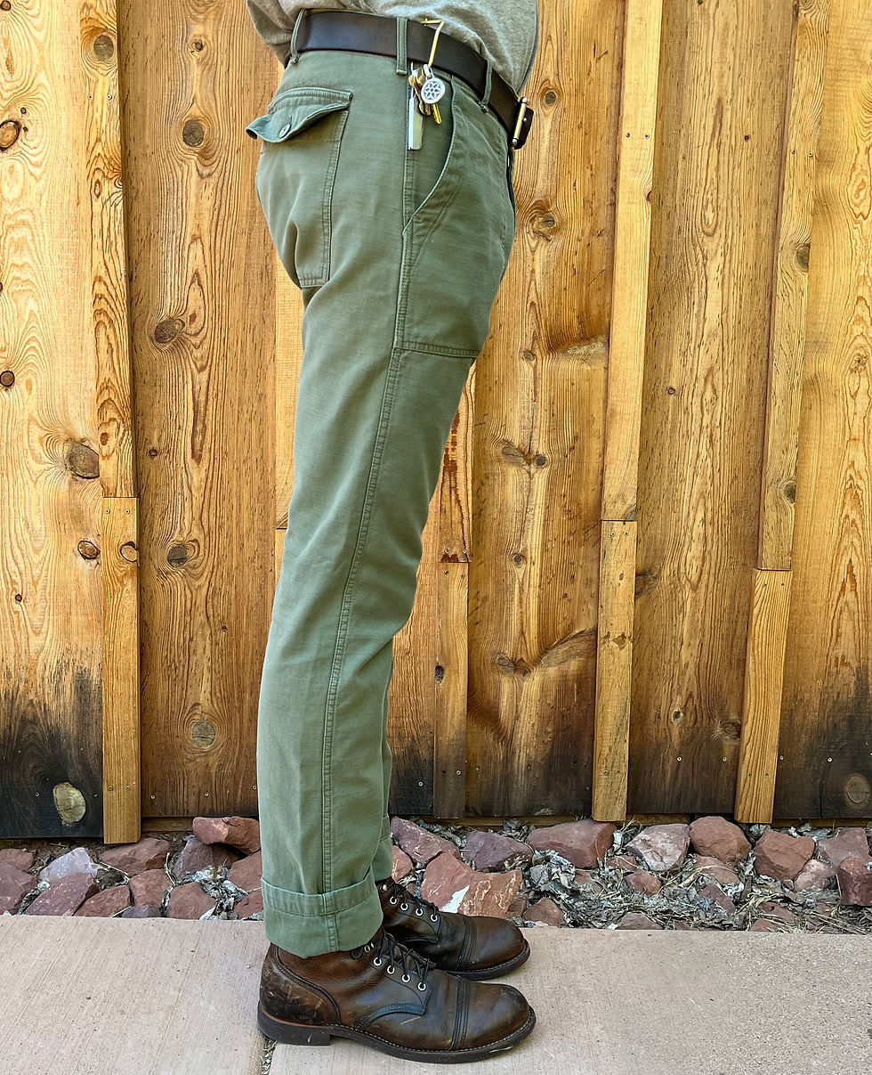 Thumbnail: Tellason Fatigue Pant - Olive