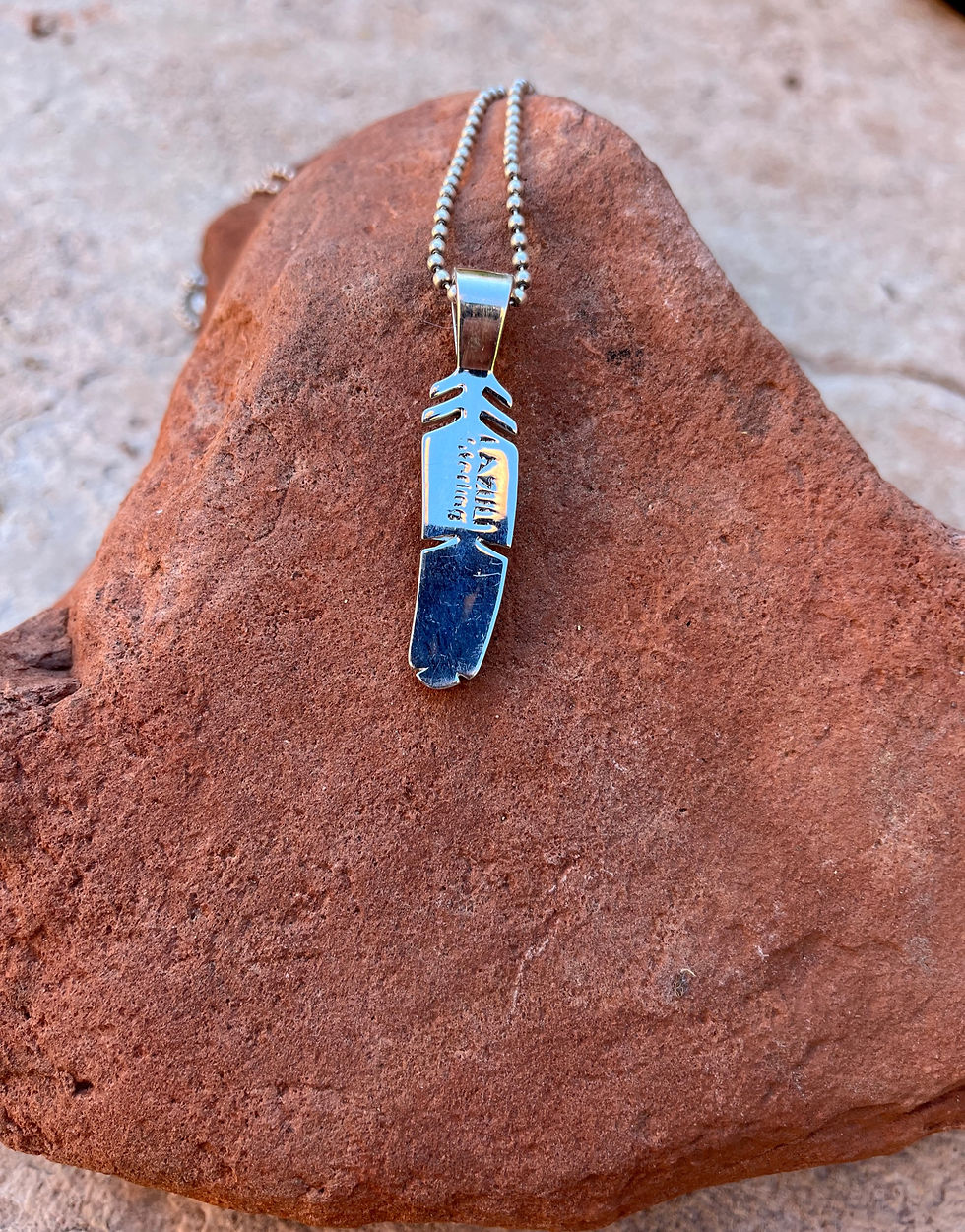 Thumbnail: Navajo Feather Pendant