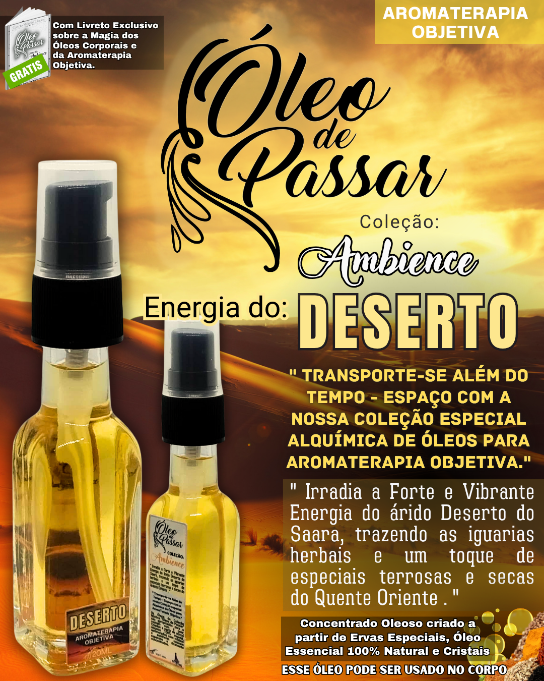 Óleo Místico - Energia do Deserto - Coleção Ambience