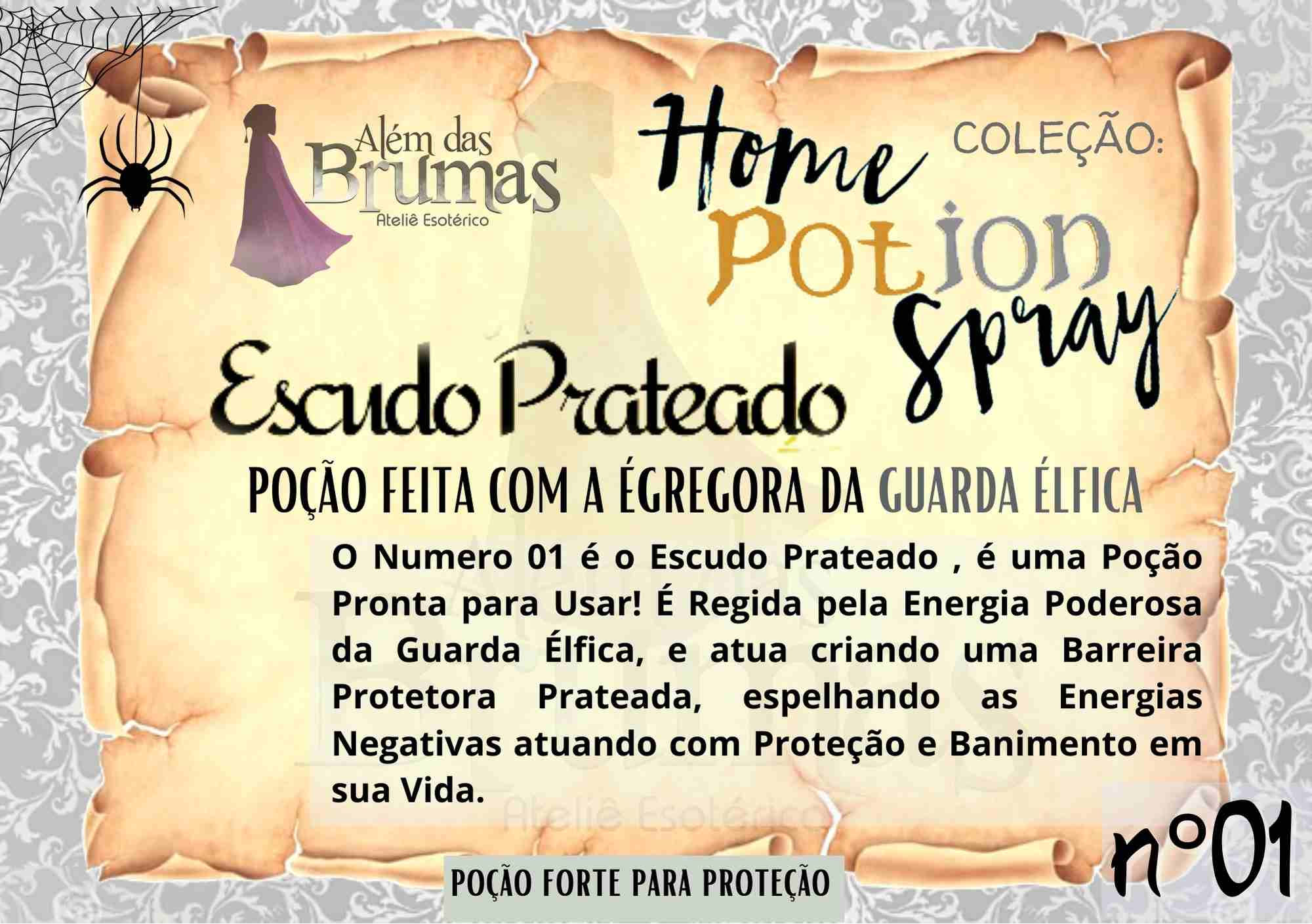 Home Potion Spray 01 - Escudo Prateado - ÉGREGORA DA GUARDA ÉLFICA
