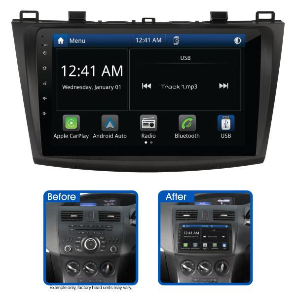 AMAMZ5 9" Multimedia receiver to suit Mazda 3 2009-2013