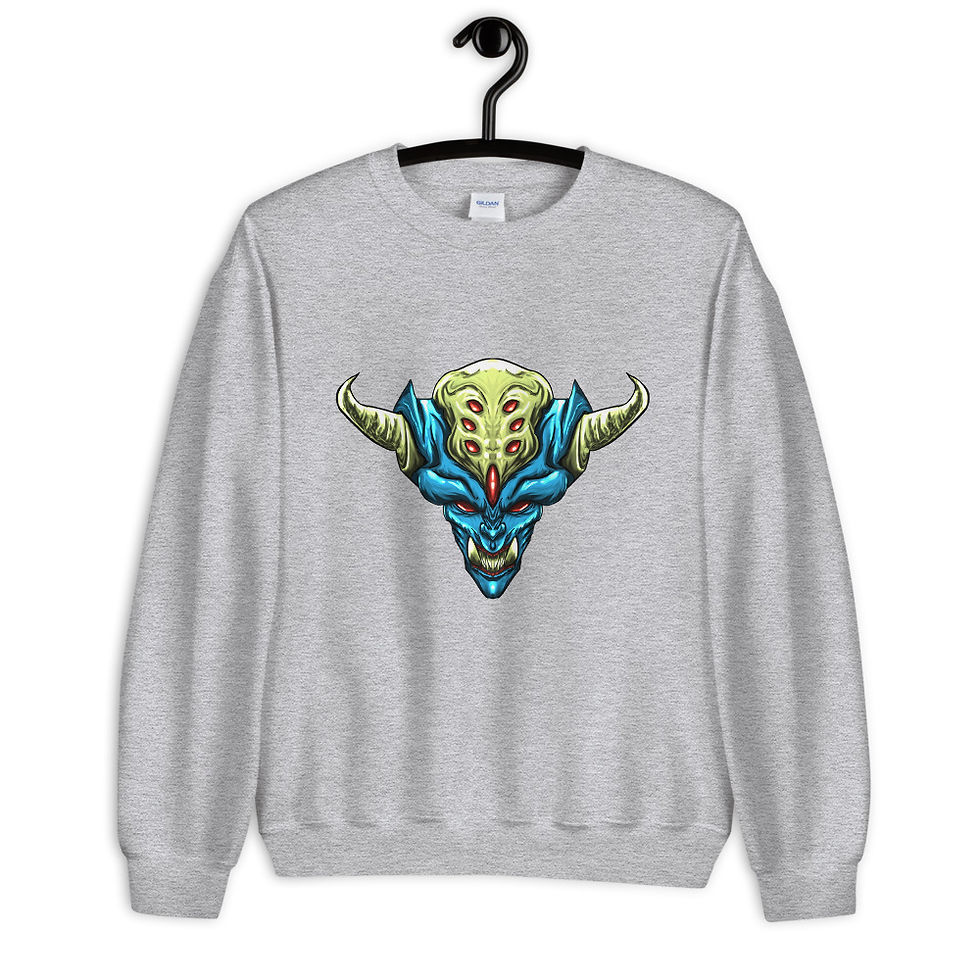 Thumbnail: Diablo Cojuelo Azul Unisex Sweatshirt
