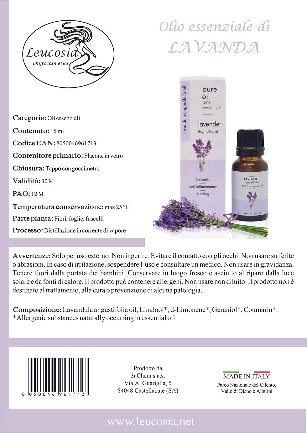Miniatura: Olio essenziale di Lavanda (high altitude)  - 15 ml