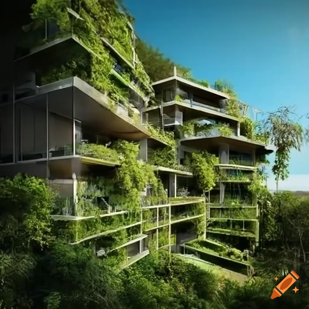 palazzi immersi nel verde