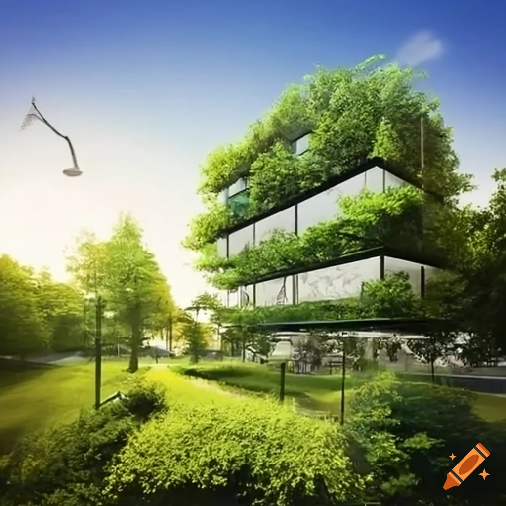città immersa nel verde, sostenibile