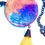Thumbnail: "Spider" Rainbow/Yellow & Copper long wooden tassel necklace