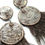 Thumbnail: Swarovski Brown & Rose silver feather pin wooden earrings