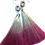 Thumbnail: Swarovski Light Green & Red wooden tassel earrings