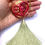 Thumbnail: "Tech Heart" Fuchsia pink & Green long wooden tassel necklace
