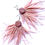 Thumbnail: Exclusive Pale pink feather tassel wooden earrings with Swarovski crystals
