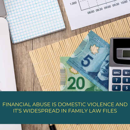Financial Abuse is Domestic Violence and it’s Widespread in Family Law Files