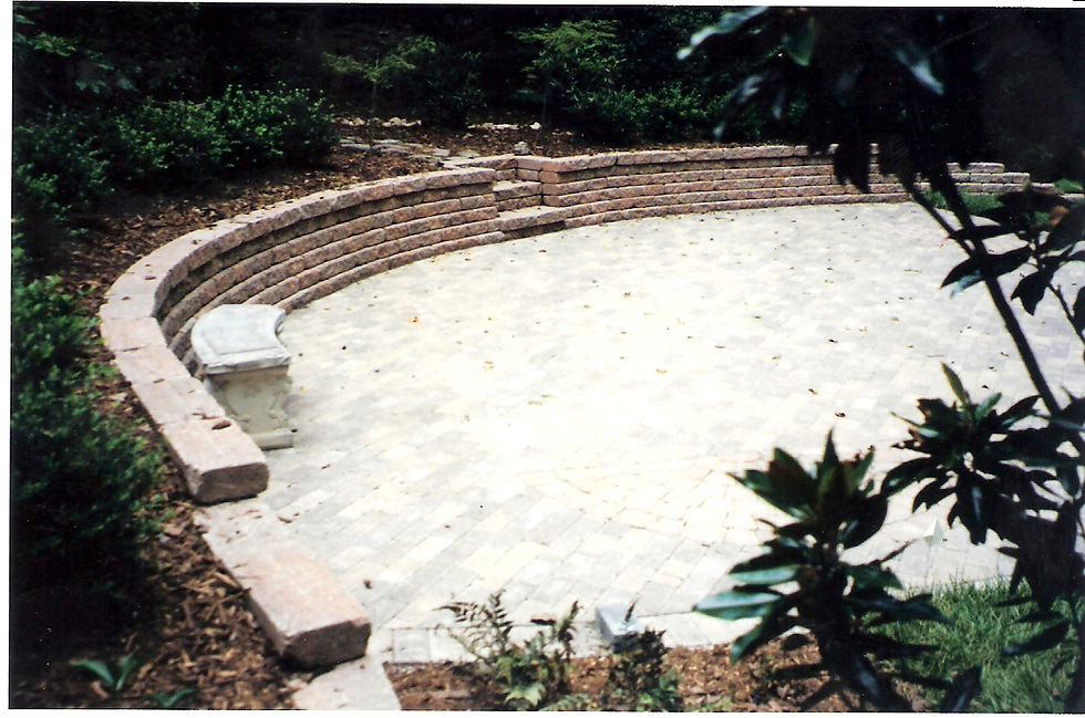 patio before