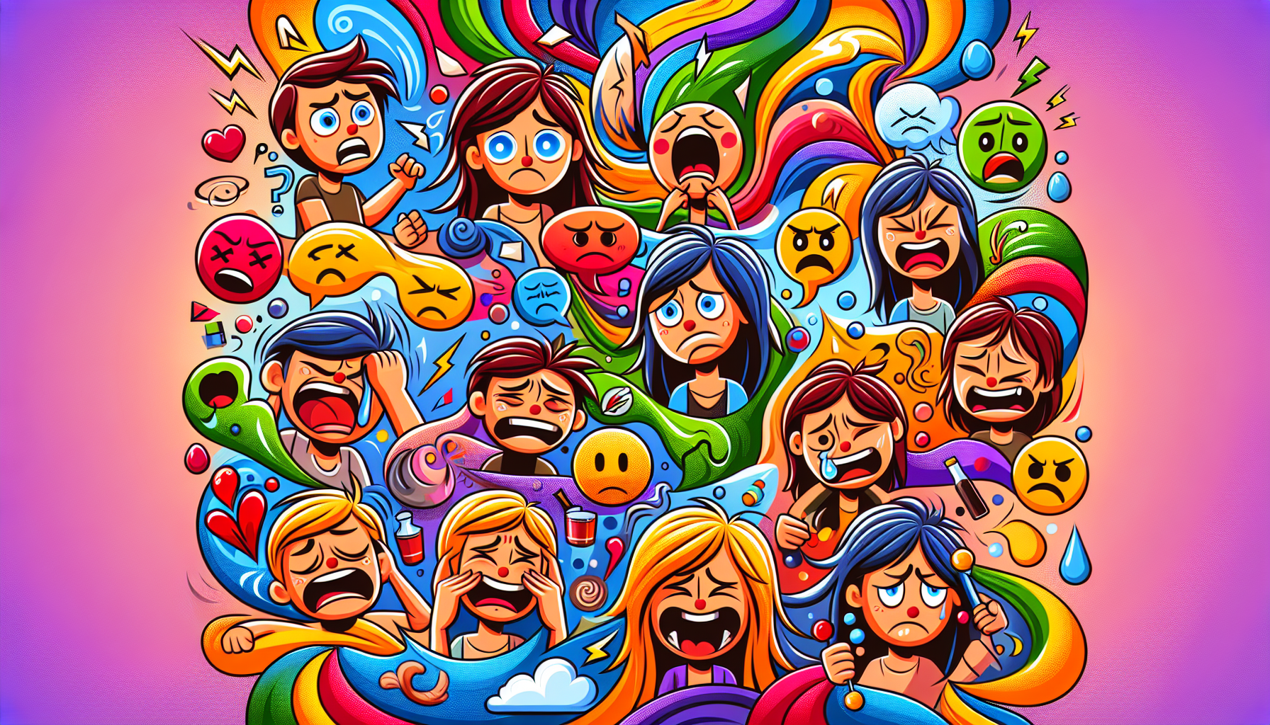 An illustration highlighting the symptoms of Dry Drunk Syndrome.