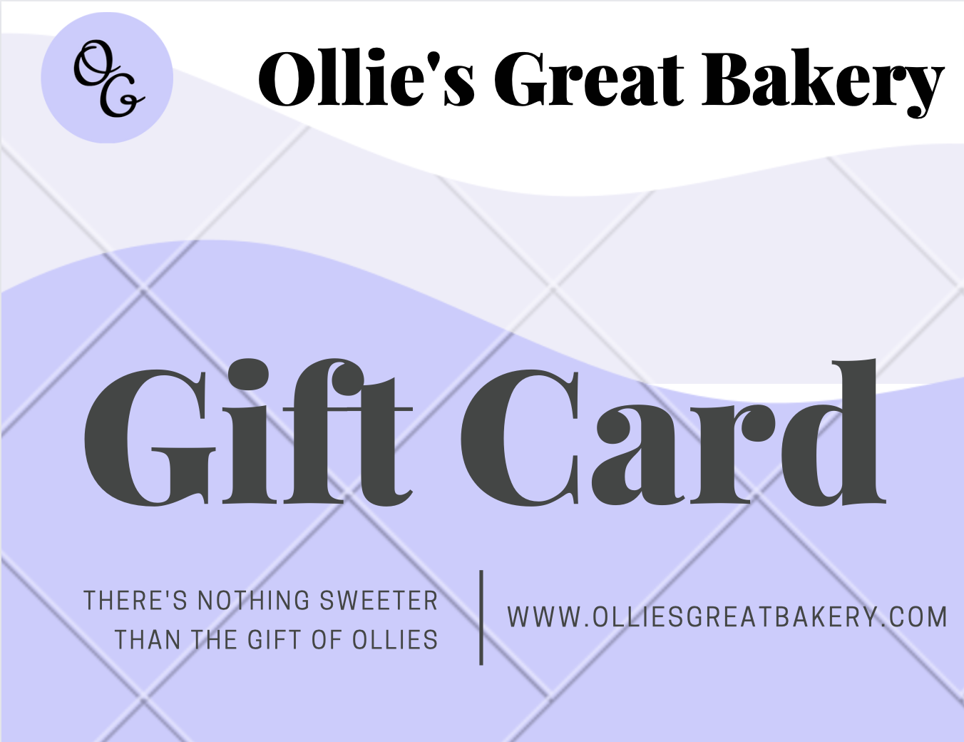 Gift Card Ollie's Great Bakery